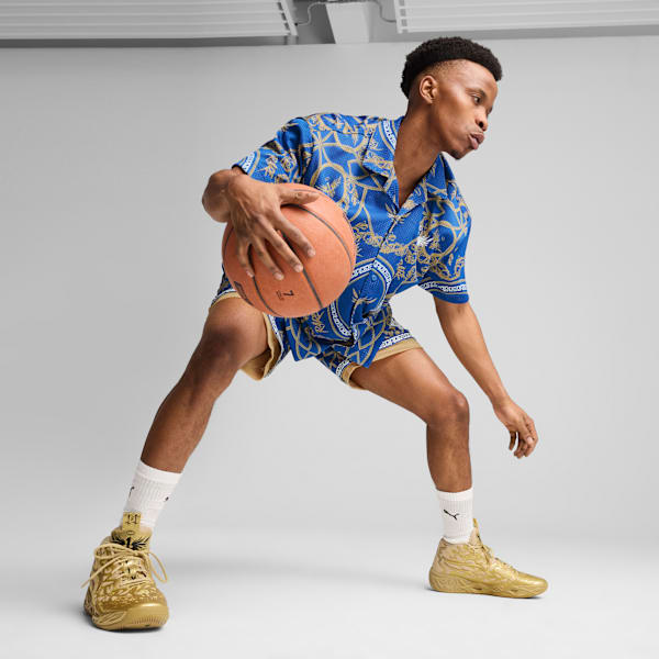 Мужские баскетбольные кроссовки Puma X Lamelo Ball Mb.04 Golden Child, металлик — фото 3