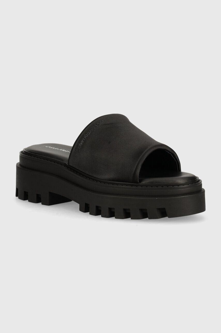

Шлепанцы Calvin Klein Jeans TOTHY COMBAT SANDAL IN DC, черный