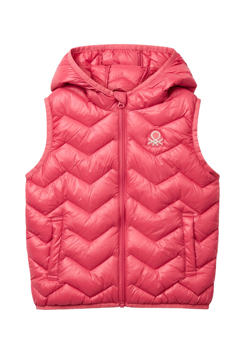 

Топ без рукавов PADDED United Colors of Benetton, фуксия