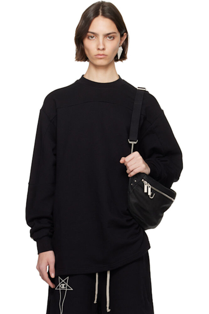 

Черная толстовка Champion Edition с поясом Rick Owens
