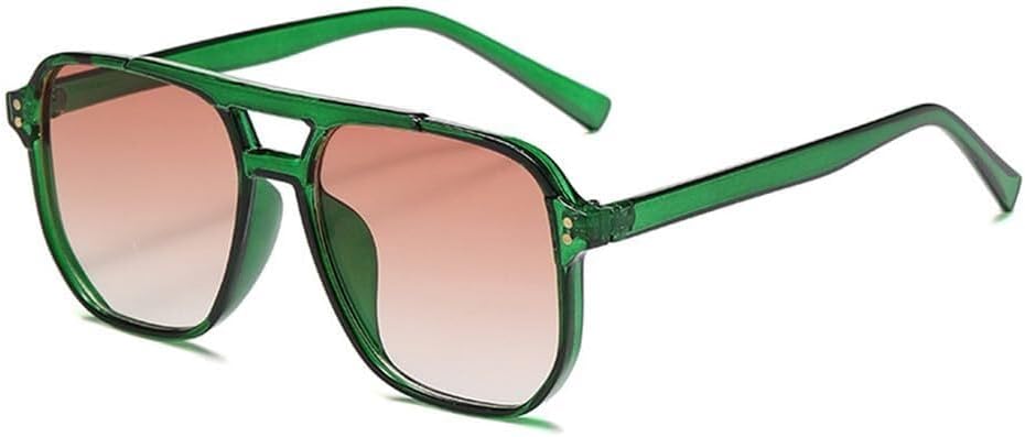 

Солнцезащитные очки Double Bridges Candy Color для женщин, градиентные, с защитой от УФ-излучения UV400, в стиле панк, с заклепками, для занятий спортом на открытом воздухе, бега и езды Generic, Green Tea Gradient