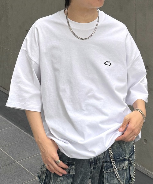 

Футболка оверсайз с вышивкой и шнурком ILL'S, белый