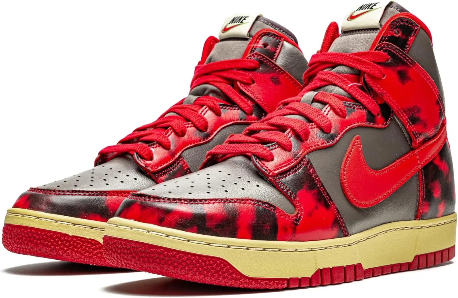 Мужские баскетбольные кроссовки Nike Dunk Hi Retro, красный/коричневый — фото 2