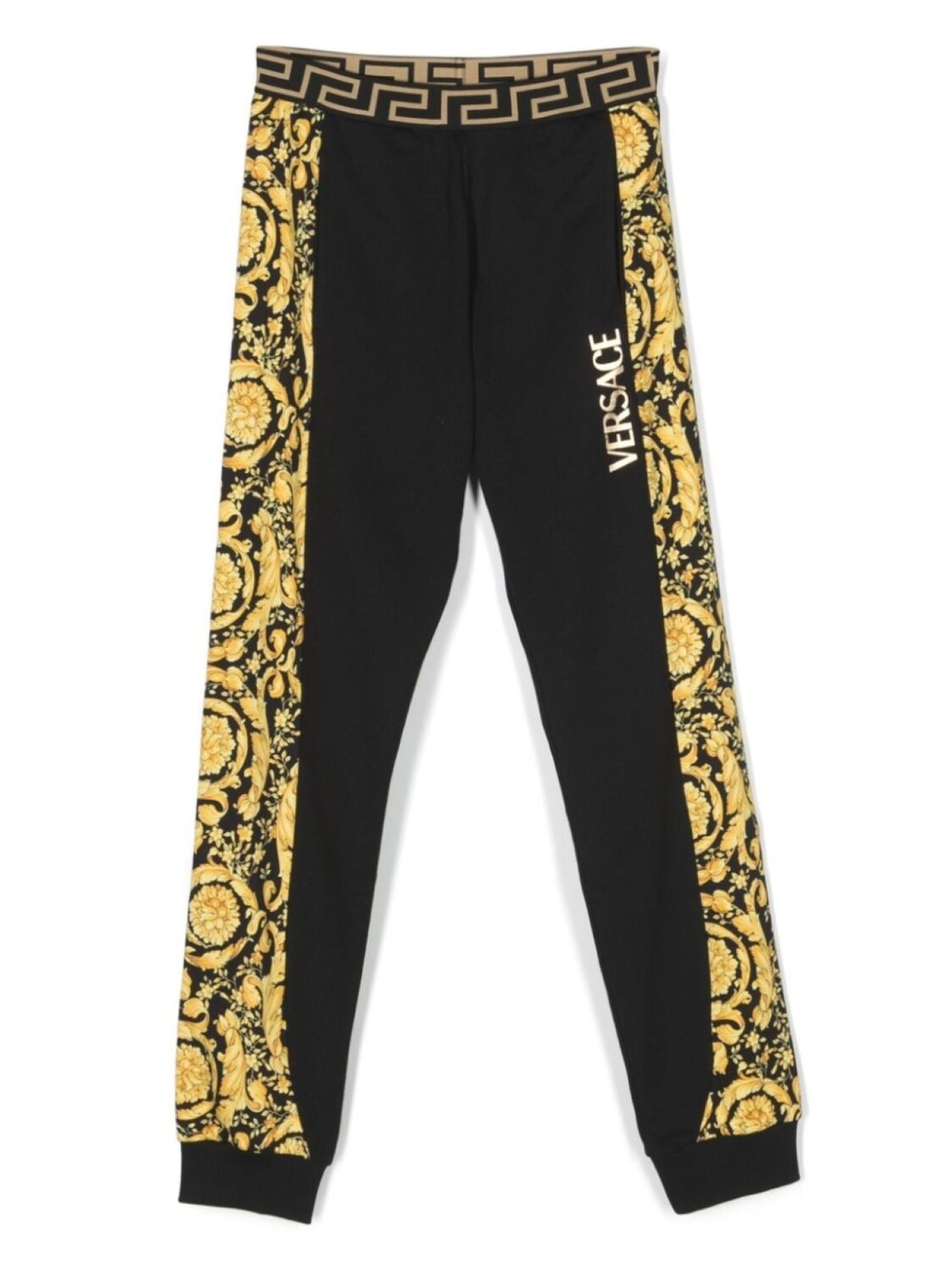 

Versace Kids спортивные брюки с принтом Barocco Kids, черный