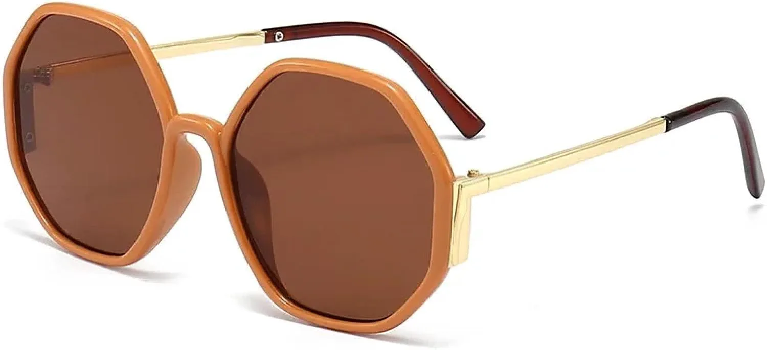 

Солнцезащитные очки с защитой UV400 | Металлические петли, цветные линзы | Для женщин и мужчин, для занятий спортом на открытом воздухе и вождения DSVIGF, Pink