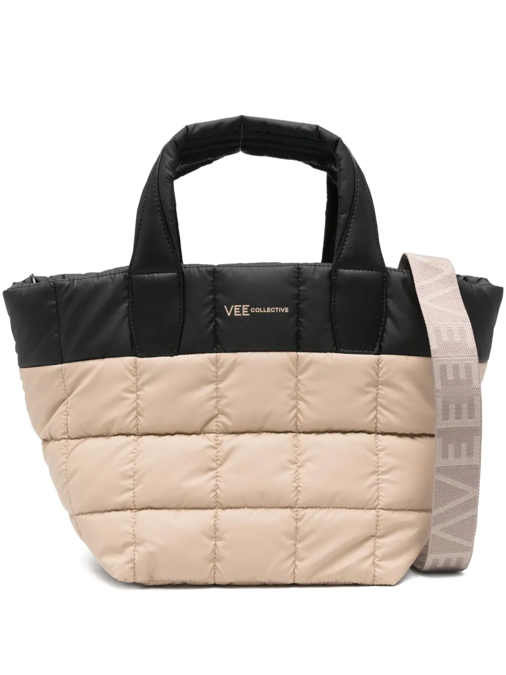 

Стеганая сумка-тоут Veecollective, нейтральный