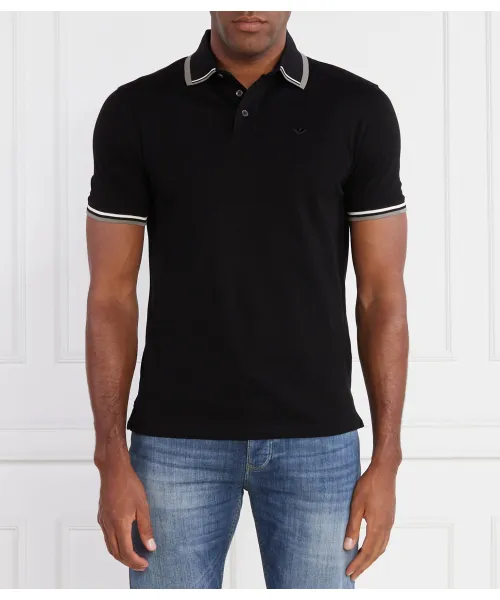 

Футболка поло Regular fit Emporio Armani, черный