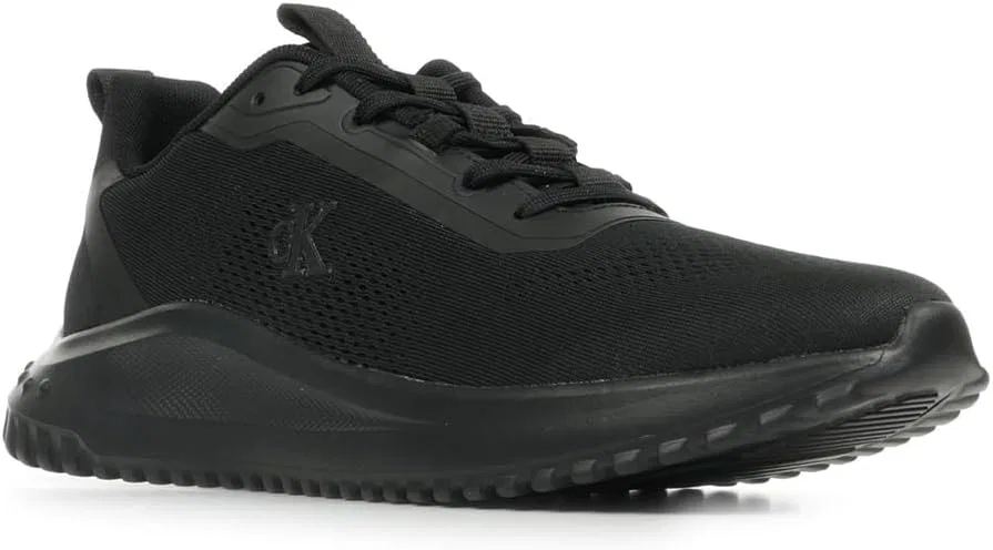 Мужские низкие кроссовки Calvin Klein Eva Runner Mix NY Ym0ym01387, Black Triple Black — фото 3