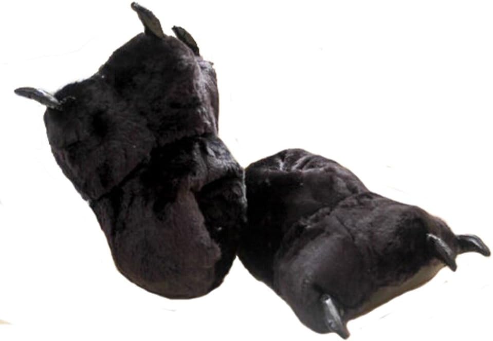 

Домашние тапочки TONWHAR для взрослых унисекс, с мультяшным дизайном и лапками, черный