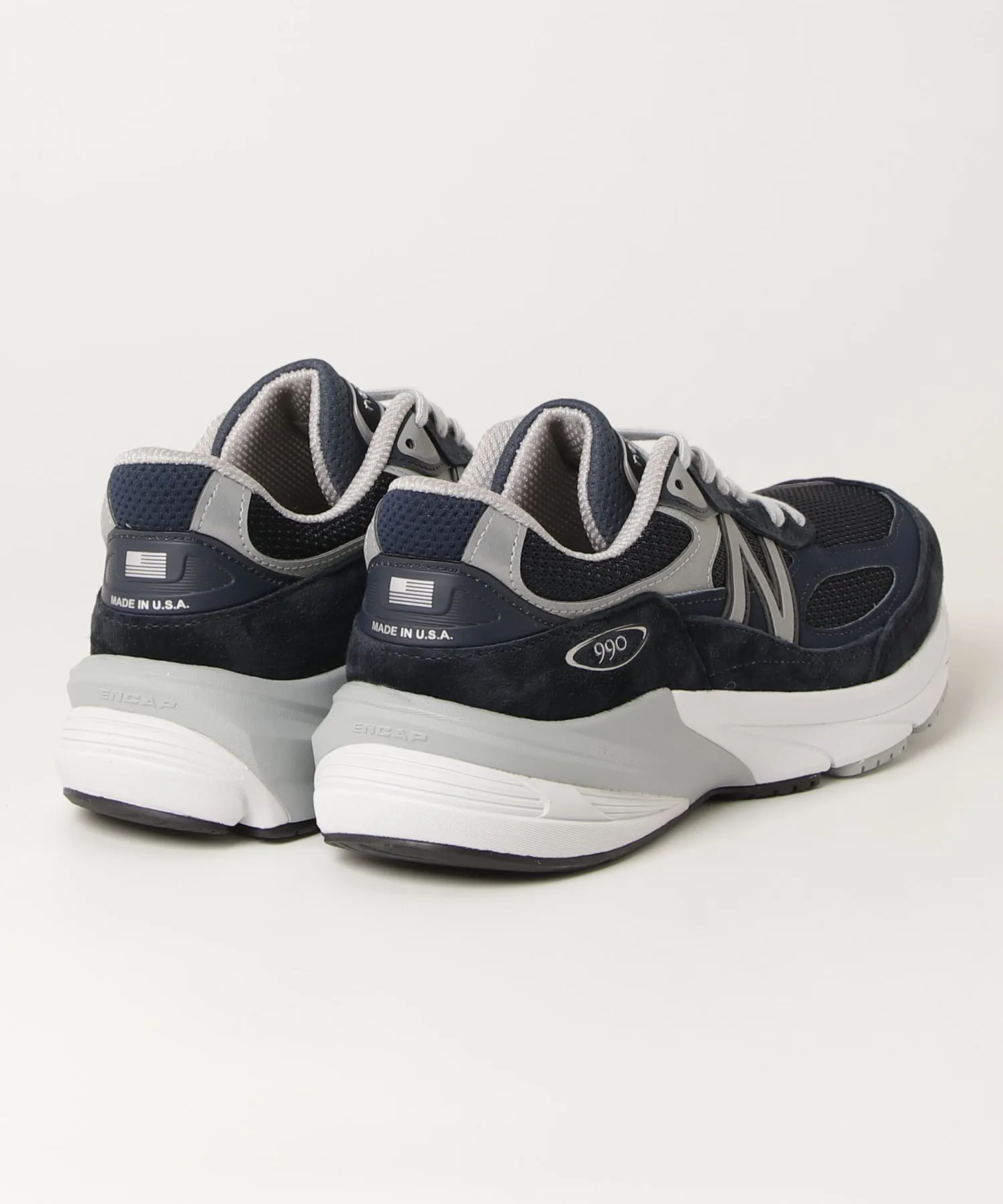 Мужские кроссовки для бега New Balance M990 NV6 тёмно-синие — фото 2