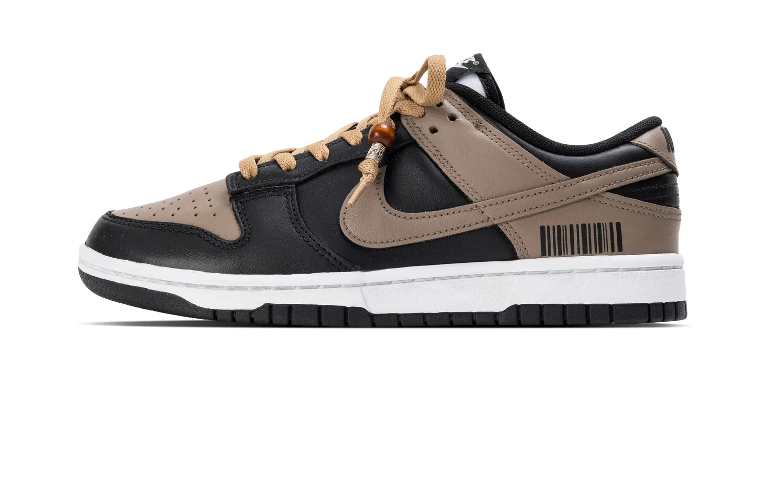 Кроссовки для скейтбординга Nike Dunk Leather Low Black Brown — фото 3