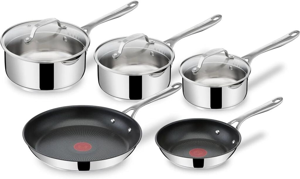 

Tefal Jamie Oliver E304S544, смешанный набор, нержавеющая сталь, нержавеющая сталь, серебро, нержавеющая сталь, стекло