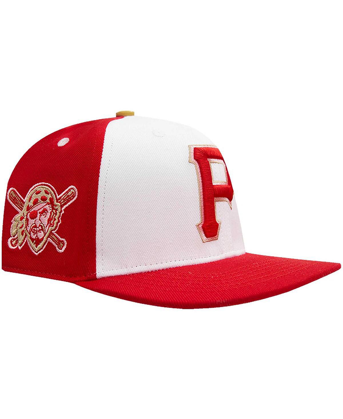 

Мужская бело-красная кепка Pittsburgh Pirates Strawberry Ice Cream Drip Snapback Pro Standard