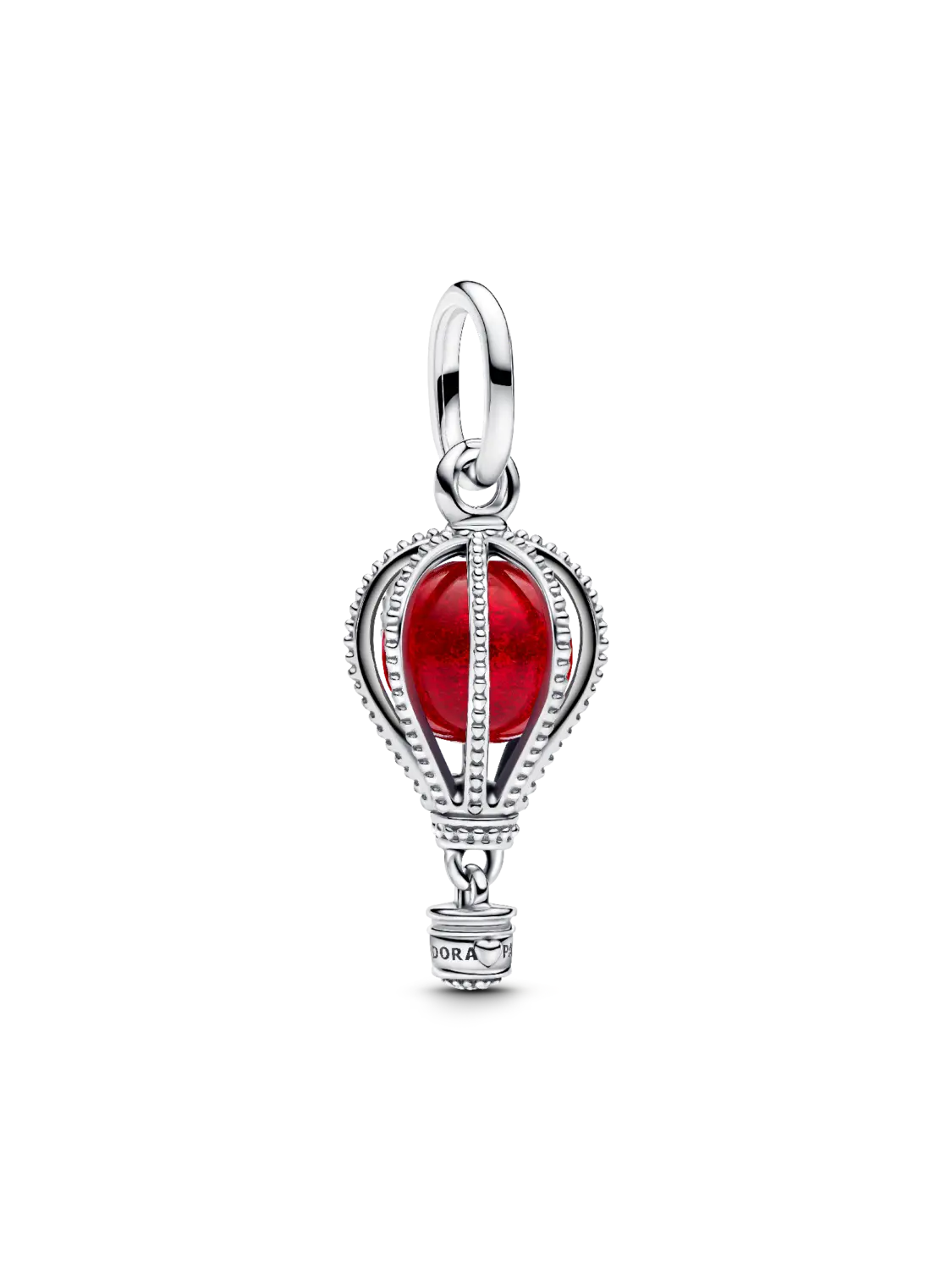 

Подвеска-шарм из муранского стекла в виде воздушного шара Pandora, серебро 925 пробы