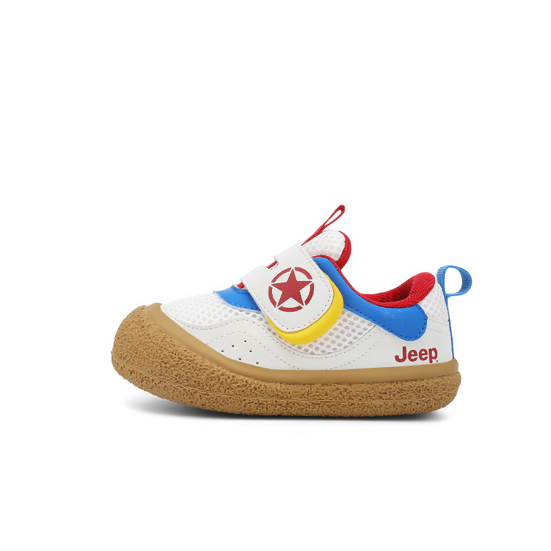 

Низкие детские кроссовки для повседневной носки. Дети 3–7 лет. Jeep, красный/синий