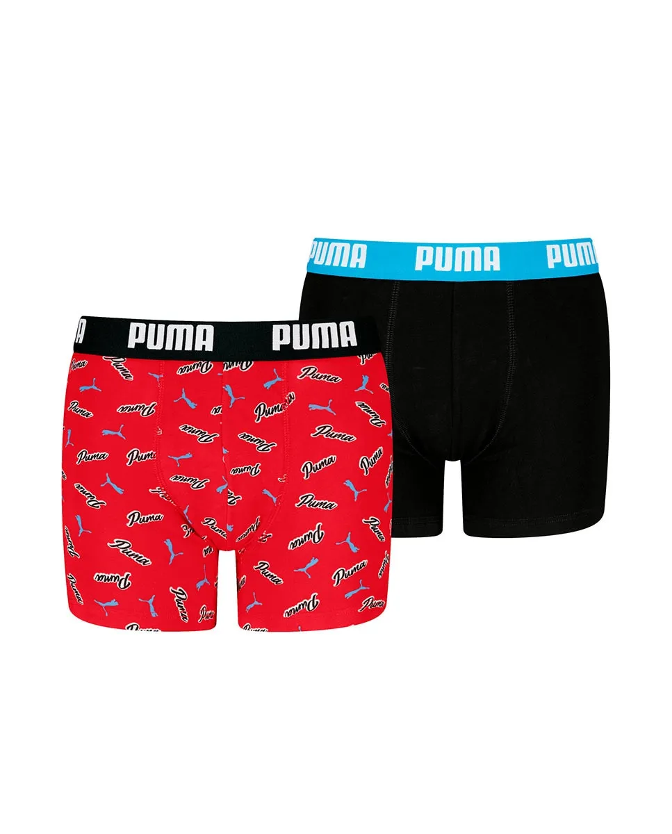 

Детские боксеры PUMA - мягкая эластичная ткань, удобная резинка (2 шт), красный