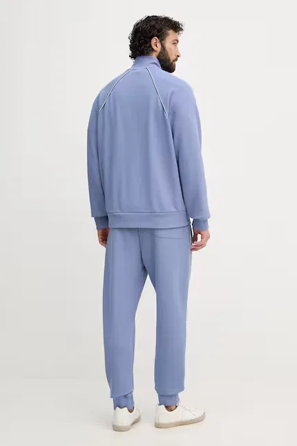 Спортивный костюм с бавовной SW_Tracksuit Set BOSS Green, синий — фото 4