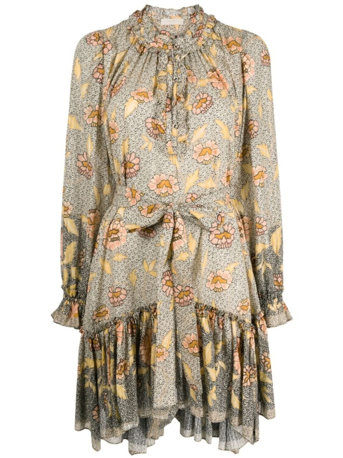 

Ulla Johnson платье мини Anais с цветочным принтом, нейтральный цвет