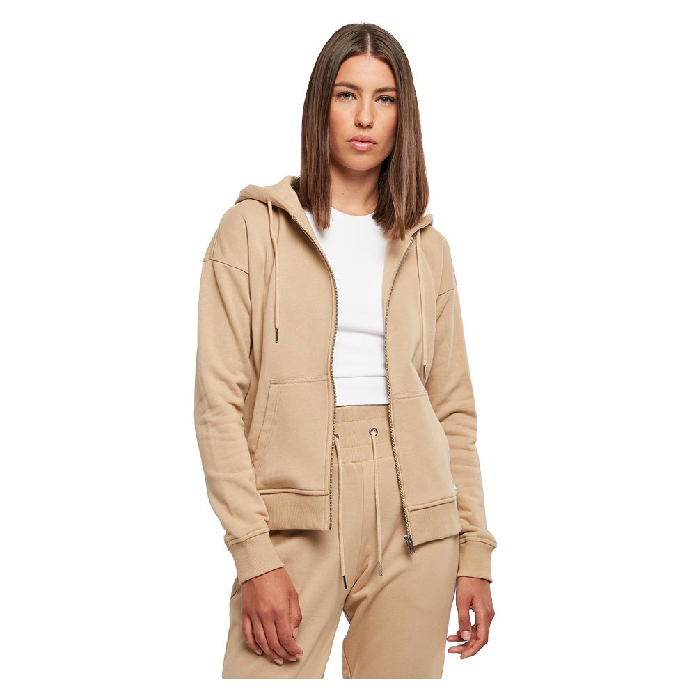 

Толстовка Urban Classics Organic Terry Full Zip, бежевый