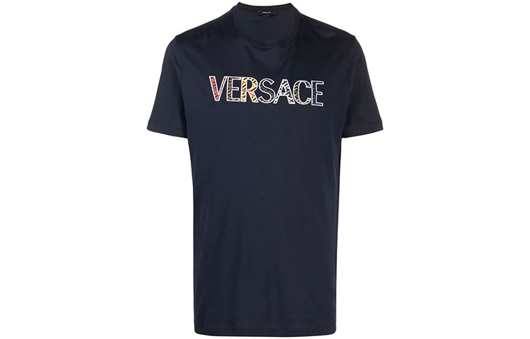 

Футболка с логотипом VERSACE, синий