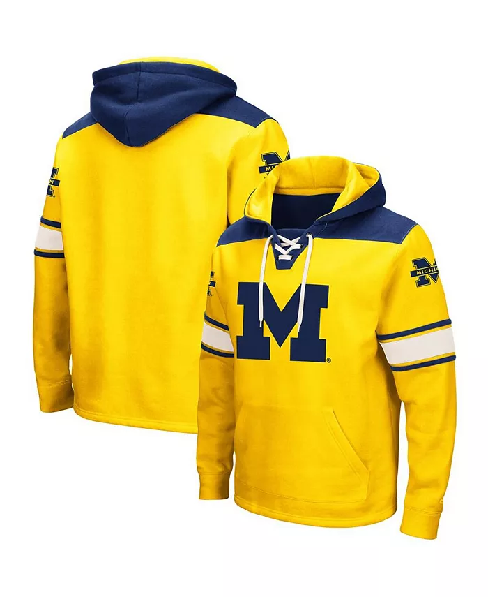 

Мужская толстовка Michigan Wolverines 2.0 с капюшоном на шнурках, цвет кукурузный Colosseum