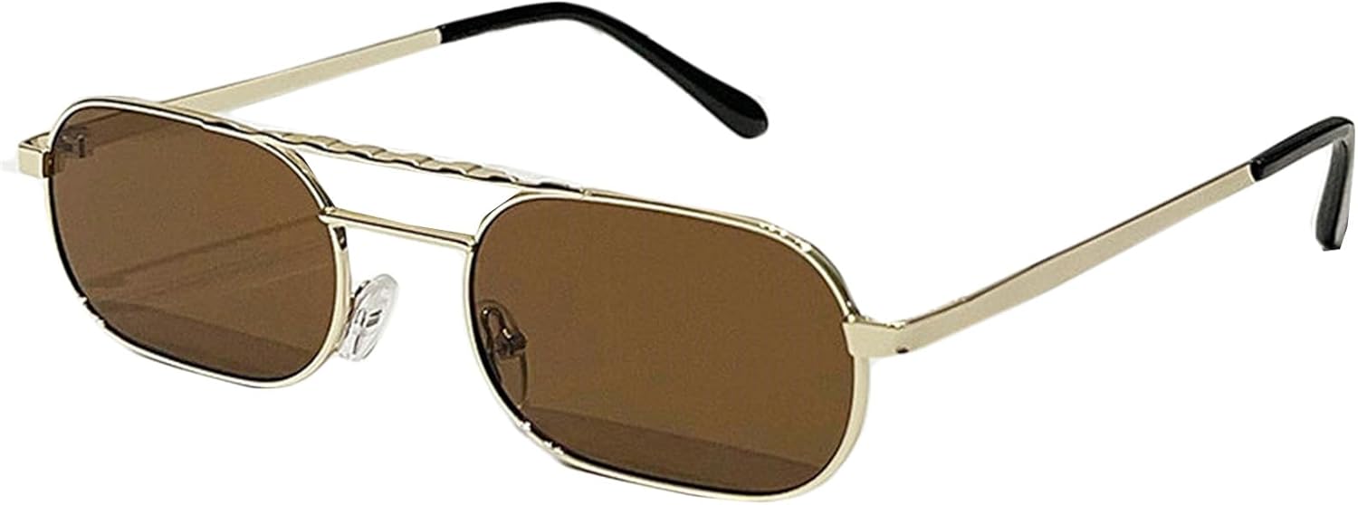 

Хелена Сексуальные маленькие квадратные женские солнцезащитные очки с двойной оправой, дизайнерские, модные, роскошные, в металлической оправе, черные с синим оттенком helena, C1