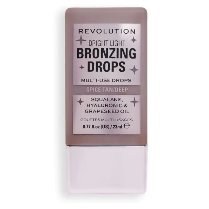 

Бронзер для лица bright light bronzing drops gotas bronceadoras Revolution, цвет spice