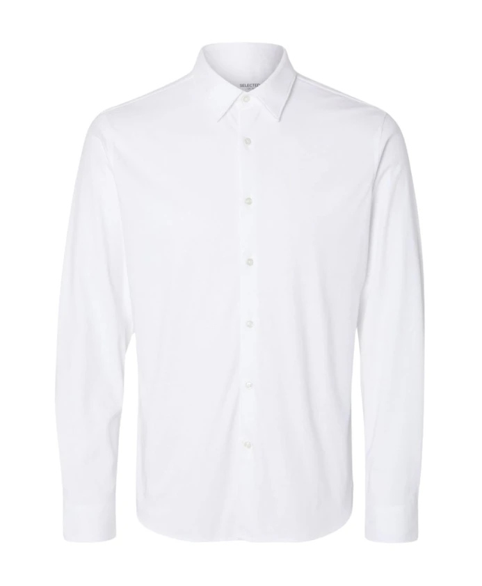 

Белая рубашка с длинными рукавами, приталенного кроя Selected Homme, белый