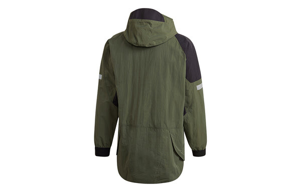 Куртка adidas originals Adv Fz Wb Zipper hooded track Jacket Basic Green, зеленый — фото 2