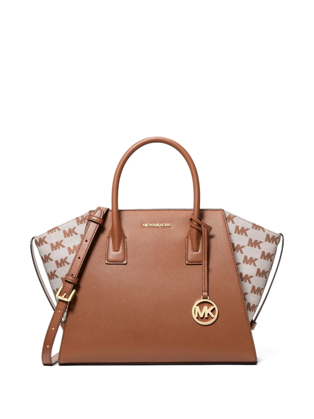 

Объемная сумка-тоут Avril MICHAEL KORS, коричневый