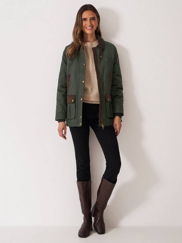 

Винная куртка с вельветовым воротником Crew Clothing, Emerald Green