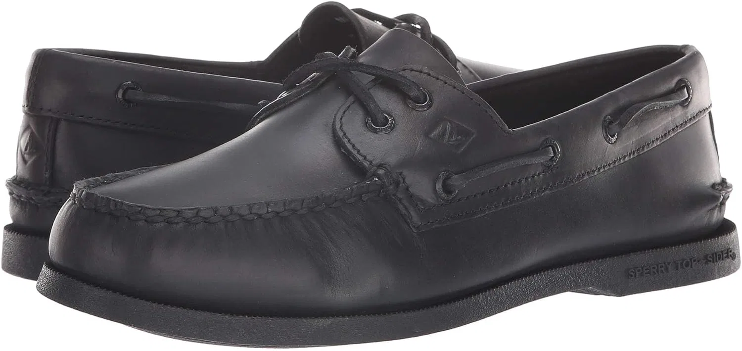 Мужские низкие туфли Sperry Authentic Original 2-Eye 0836981, Black — фото 2