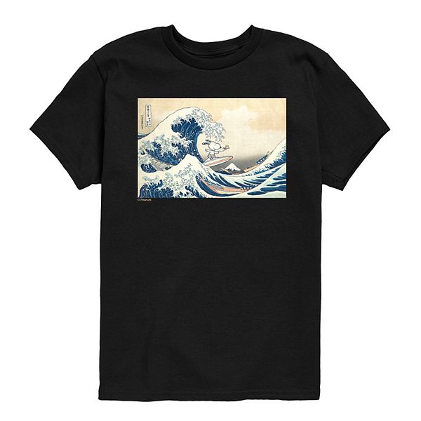 

Футболка с принтом The Great Wave off Kanagawa для мальчиков 8-20 Licensed Character, Black