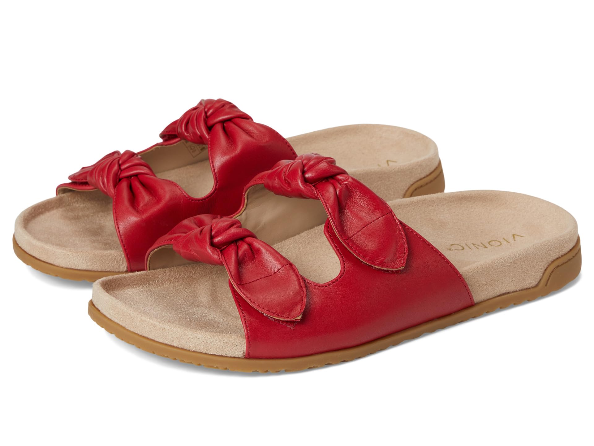 Сандалии VIONIC Elara Slingback Sandals, Fruit Punch Leather
