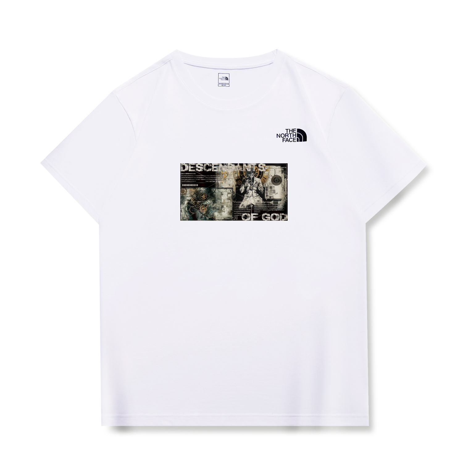 

THE NORTH FACE Футболка унисекс белая, Белый, THE NORTH FACE Футболка унисекс белая