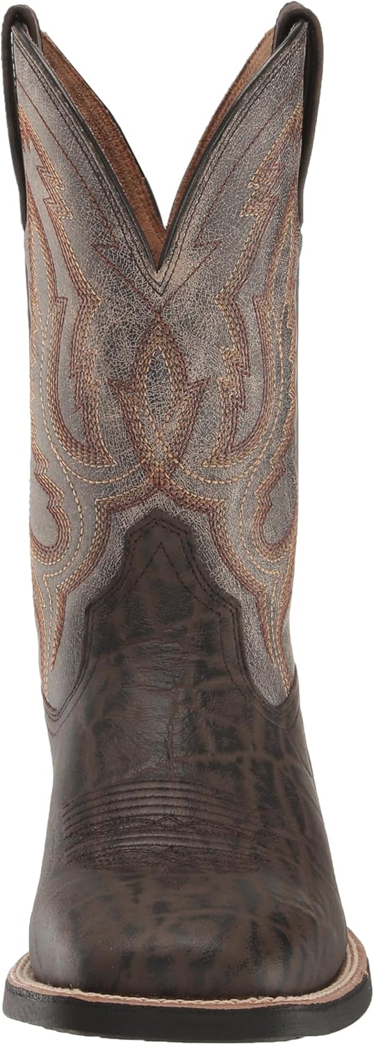Мужские вестерн-сапоги Ariat Steadfast, серый/шоколадный — фото 2