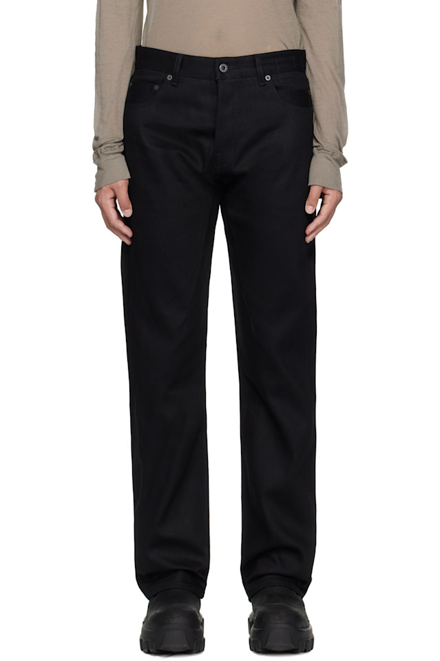 

Голливудские джинсы kurdt Rick Owens Drkshdw, черный