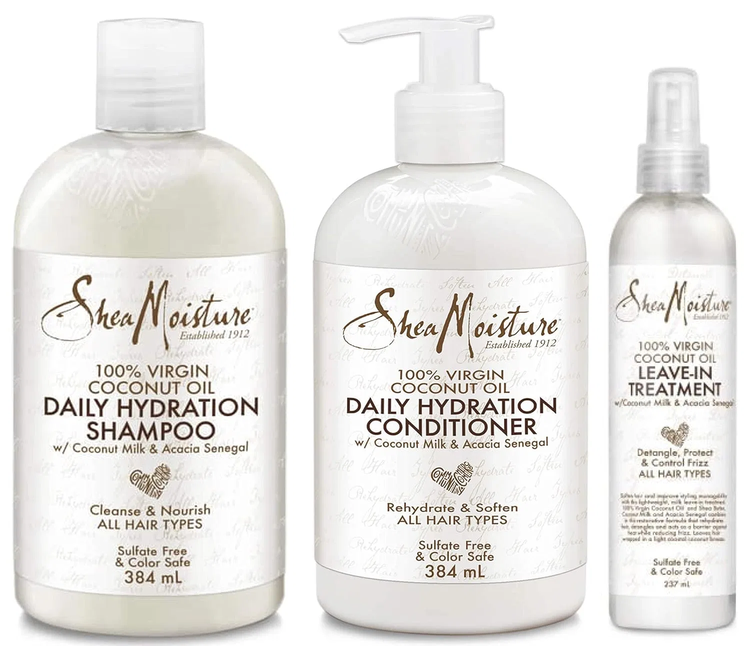 Набор для волос «100% Virgin Coconut Oil Trio Set» от Shea Moisture Shea Moisture