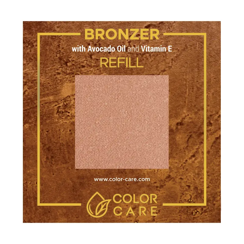 

Веганский жемчужный бронзатор - сменный блок - 02 Color Care Golden, 8 гр