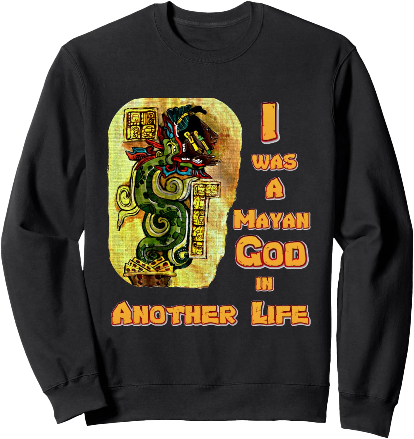 

Толстовка с изображением бога майя Кукулькана Mayan Collection, черный