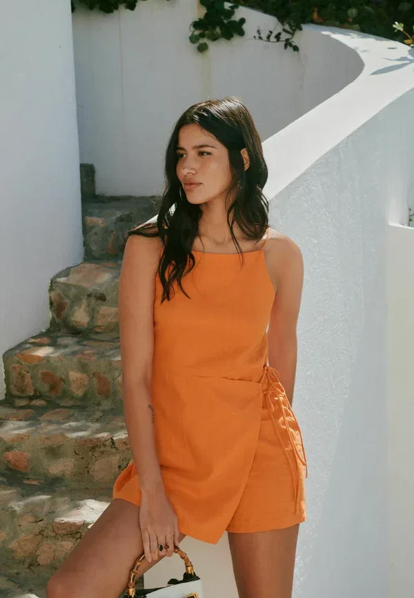 Комбинезон Next, orange, оранжевый — фото 2