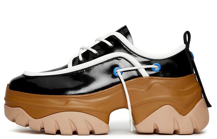 

Кроссовки женские толстые низкие Olive Incrad Green/black/off-white Brown Lost In Echo