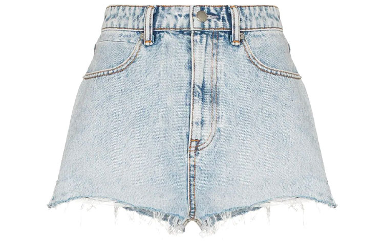 

Джинсовые шорты с логотипом Bite Alexander Wang, синие