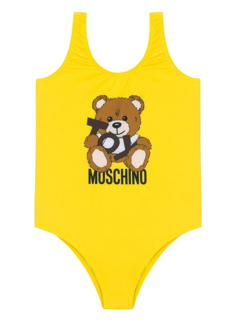 

Купальник с принтом Teddy Bear Moschino Kids, желтый