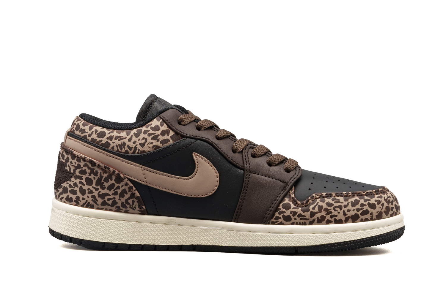 Jordan Air 1 Low top Детские баскетбольные кроссовки Brown для подростков — фото 3