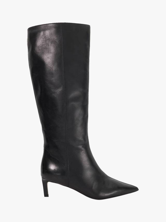 Гладкие кожаные сапоги из телячьей кожи Dune London, Black