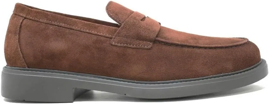ZAPATONEE Мужские коричневые кожаные мокасины Angel Sansano 25004