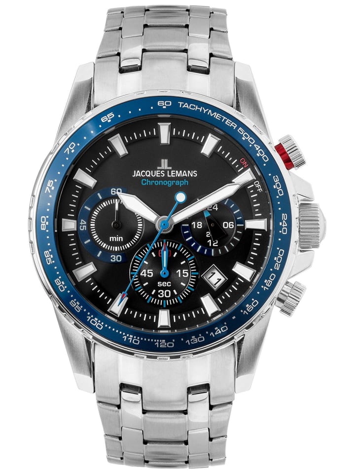 

Jacques Lemans Мужские часы-хронограф Liverpool, сталь/синий