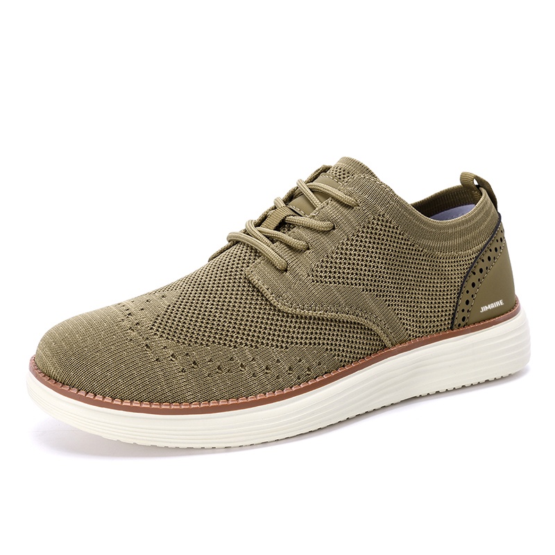 

King Jinmai Мужские низкие кеды повседневные хаки, цвет Khaki