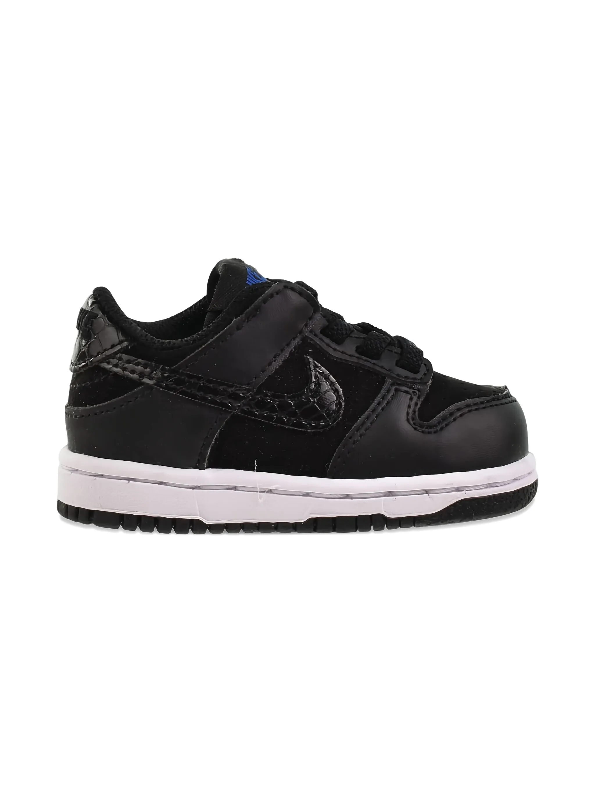 Кроссовки Dunk Low SE Black/Black/White/Game Royal Nike Kids, черный — фото 2